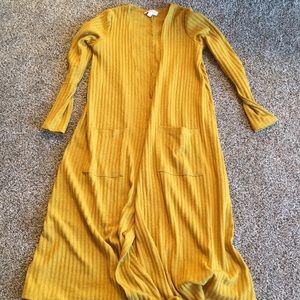 Mustard yellow lularoe sarah cardigan